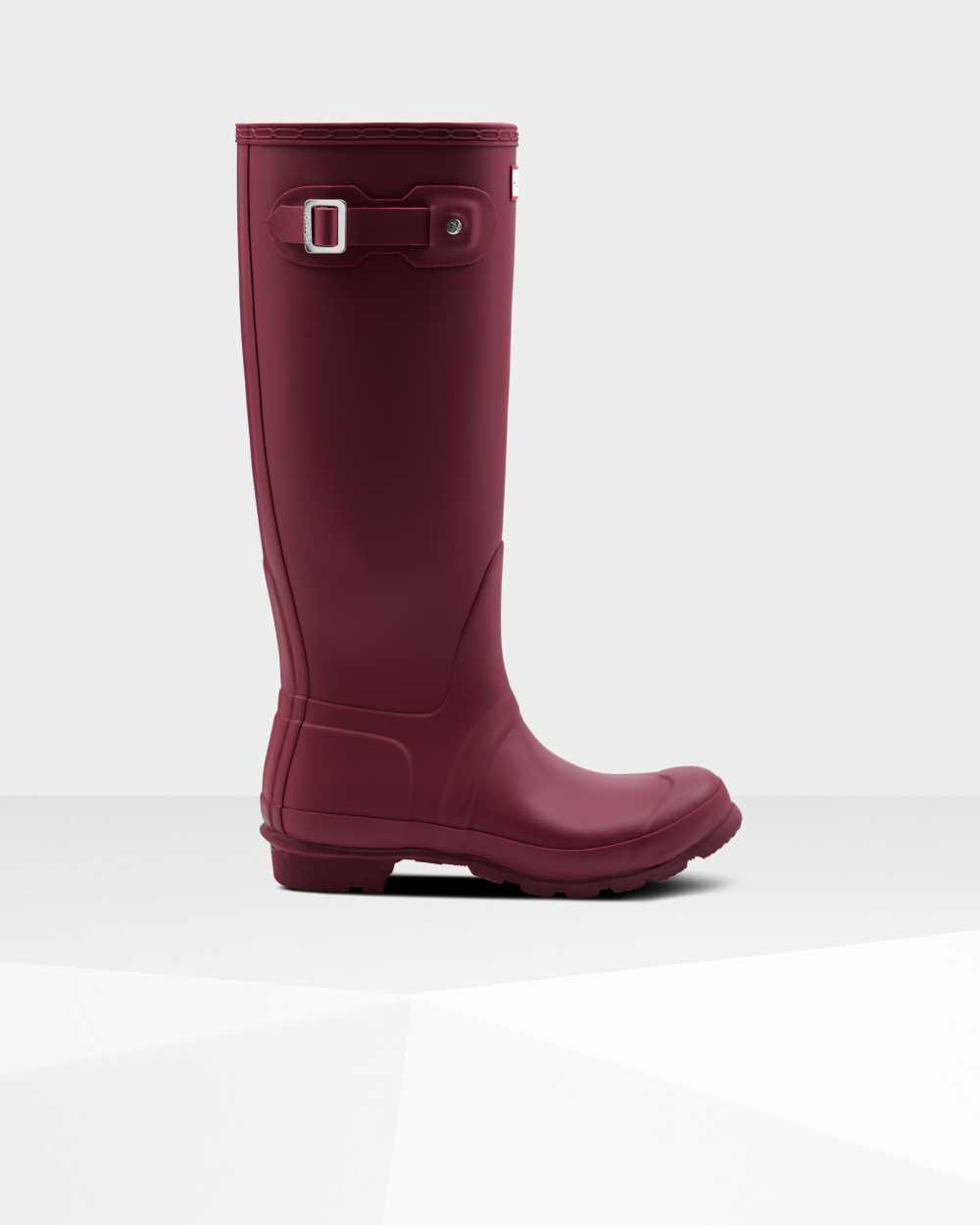 Hunter Original Tall Women's Rain Boots NZ-89321D Claret/Red